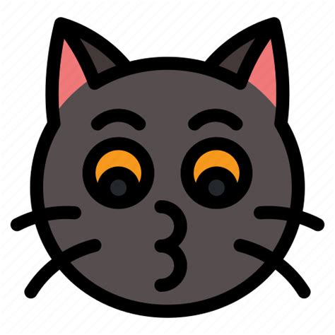 Kiss, cat, animal, expression, emoji icon - Download on Iconfinder