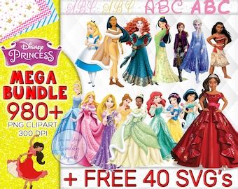 Princess Printable Disney Princess Png Files Disney Princess Svg