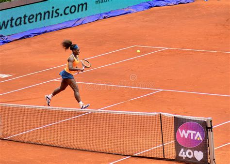 Serena Williams At The Wta Mutua Open Madrid Editorial Photo Image Of