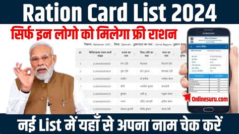 Ration Card List 2024 सिर्फ इन लोगो को मिलेगा फ्री राशन नई लिस्ट में