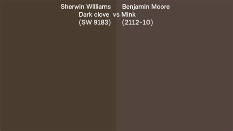 Sherwin Williams Dark Clove SW 9183 Vs Benjamin Moore Mink 2112 10