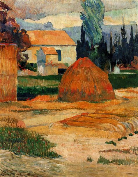 Landscape Near Arles Paul Gauguin Wikiart Org Encyclopedia Of