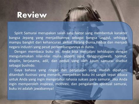 Review Buku Spiritual Samurai Ppt