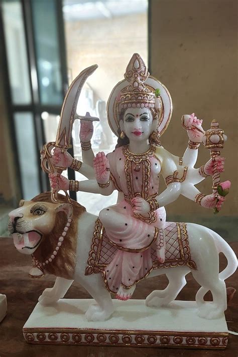 White Makrana Marble Durga Maa Statue Temple At Rs In Ambaji