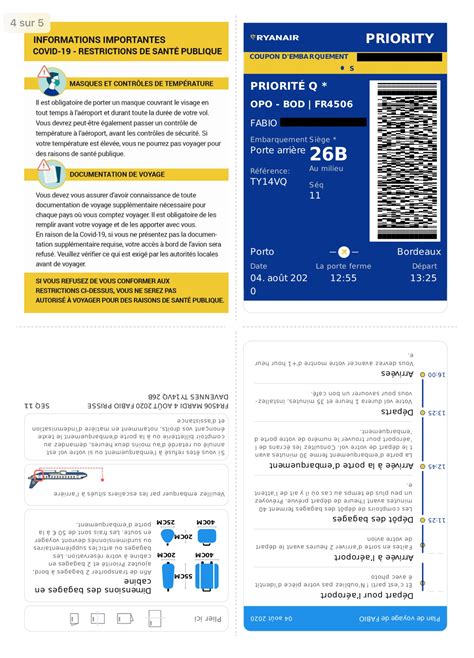 Pr Sentation Imagen Imprimer Carte Embarquement Ryanair Fr