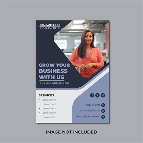 Premium Vector Modern Business Flyer Template