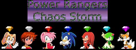 Power Rangers Chaos Storm Sonic X By Powershade117 On Deviantart