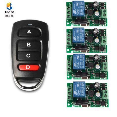 Mhz Universal Wireless Remote Control Switch Ac V V Ch Relay