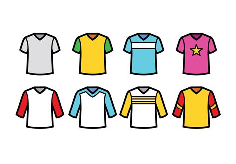 V-neck Tshirt Vector Pack 154887 Vector Art at Vecteezy