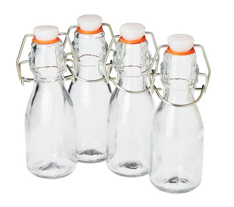 Amazon de 4er Set VBS Mini Bügelflaschen 100ml 0 1 Liter Glasflaschen