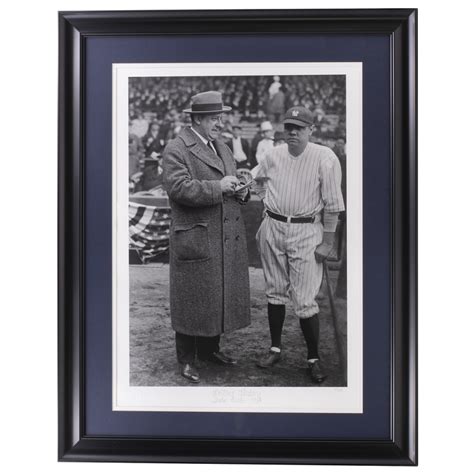 Babe Ruth Le Writing History Yankees Custom Framed Historical Archive