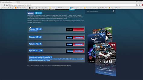 CARTES CADEAU STEAM GRATUITES YouTube