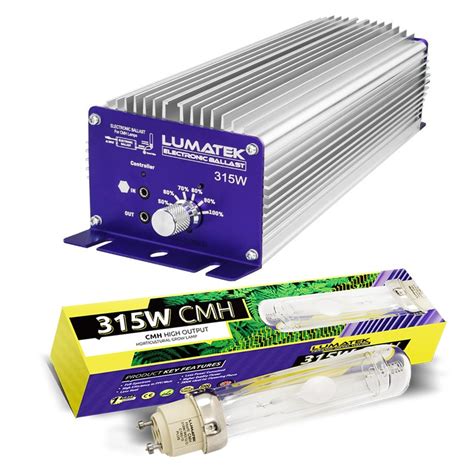 Lumatek Kit CMH Contrôlable 315W Ballast Ampoule 4200K