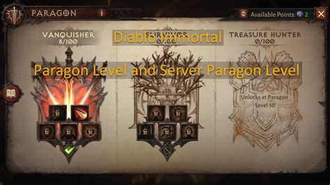 Diablo Immortal Paragon Level And Server Paragon Level YouTube