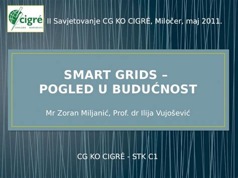 PPTX SMART GRIDS POGLED U BUDU Ć NOST DOKUMEN TIPS