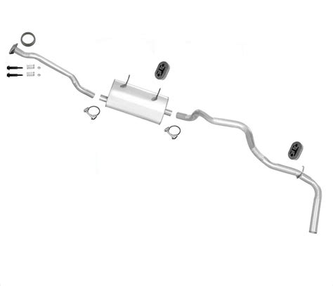 Fits 95-97 Mazda B2300 Ford Ranger With 125 Wheel Base Muffler Exhaust System - Walmart.com