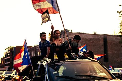 A Caravan Of Puerto Rican Pride On Display In Chicago`s Humboldt Park