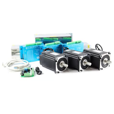 12 5N M High Torque NEMA 34 Closed Loop Stepper Motor 4 Axis CNC Kit