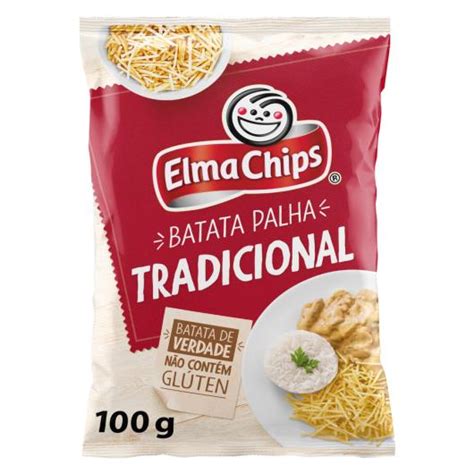 Batata Palha Tradicional Elma Chips Pacote 100g Sonda Supermercado