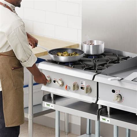 Cooking Performance Group R CPG 24 NL 4 Burner Gas Countertop Range Hot Plate 88 000 BTU
