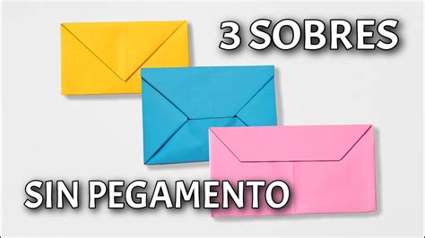 Como Hacer Sobres Sin Pegamento Diy Sobre De Papel Para Carta 3