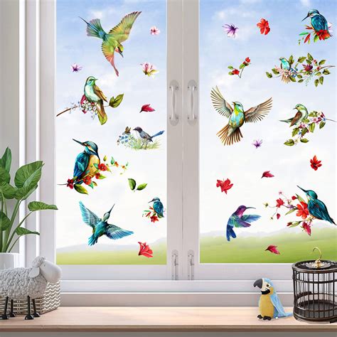 Buy Birds Anti Collision Spring Window Clings For Glass Windows Glass