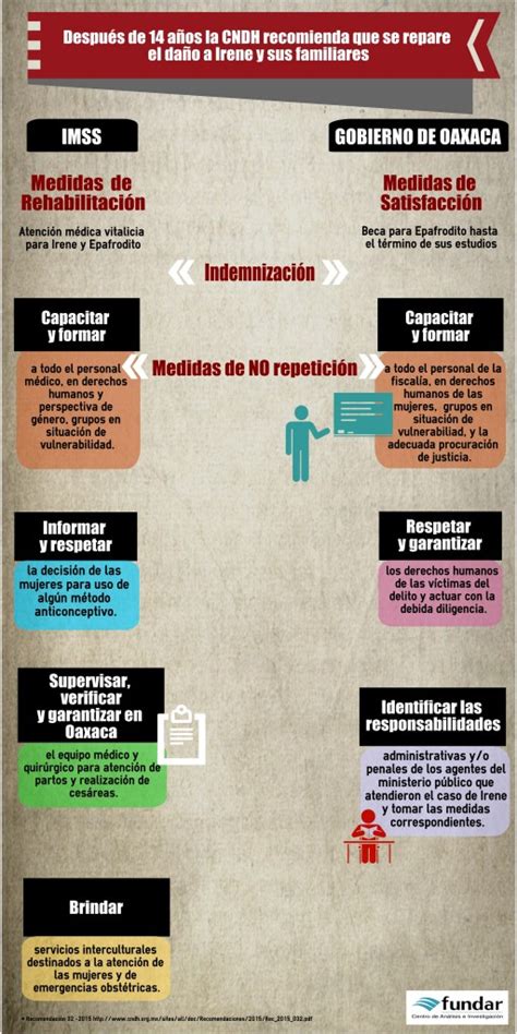 Infografía La Cndh Emite Recomendación Por El Caso De Irene Cruz Zúñiga Fundar Centro De