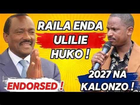 BABU OWINO OFFICIALLY ENDORSES KALONZO FOR PRESIDENT 2027 YouTube