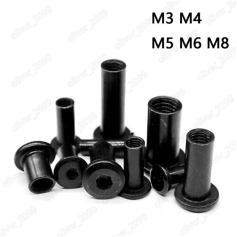 M3 M4 M5 M6 M8 Black Rivet Nut Hex Socket Furniture Connector Cap Nuts