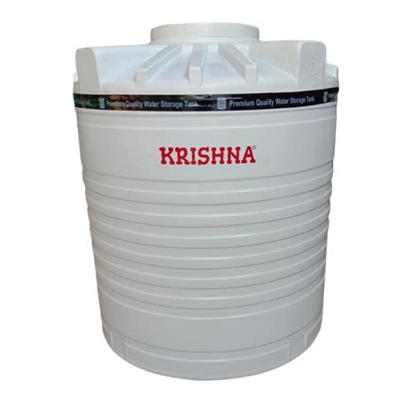 Krishna 1000Litre Five Layer White Plastic Water Storage Tank At Rs