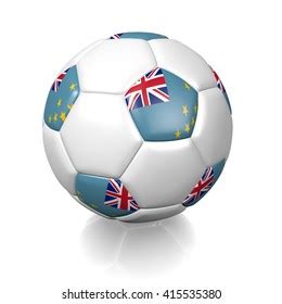 D Rendering Football Soccer Ball Colored Stock Illustration