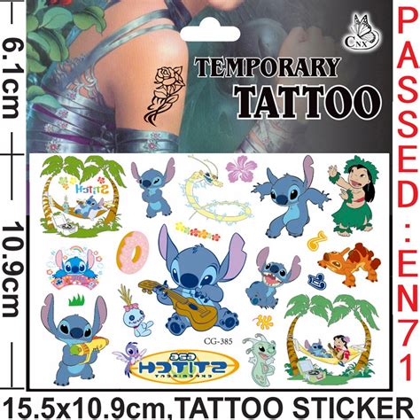 Lilo Stitch Tymczasowe Tatua E Naklejki Dla Dzie