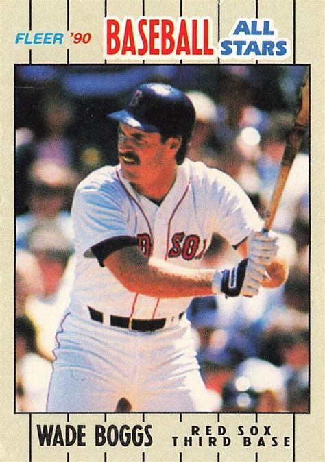 1990 Fleer Baseball All Stars 1 Wade Boggs For Sale Online EBay