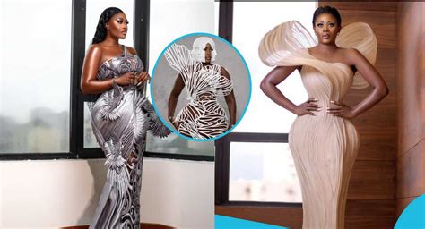 Amvca 2024 Nana Akua Addo Stuns In 3d Printed Leafy Dress And Gh¢