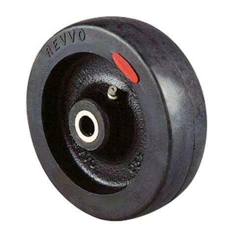 Medium Duty Standard Black Rubber Wheels Evermove Engineering