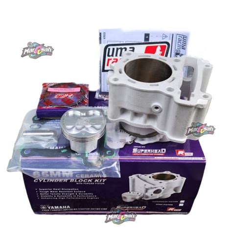 Jual BLOK KIT BLOCK KIT SILINDER BLOK CERAMIC KERAMIK Set Piston 65mm