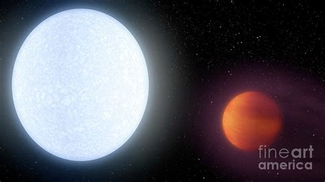 Hottest Known Exoplanet Orbiting Its Host Star Photograph By Nasa Jpl