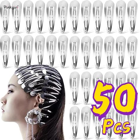 Pcs Metal Silver Hair Clips Base Diy Handmade Barrettes Bb Snap