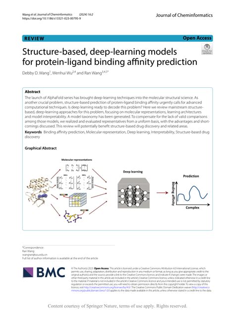 Pdf Structure Based Deep Learning Models For Protein Ligand Binding