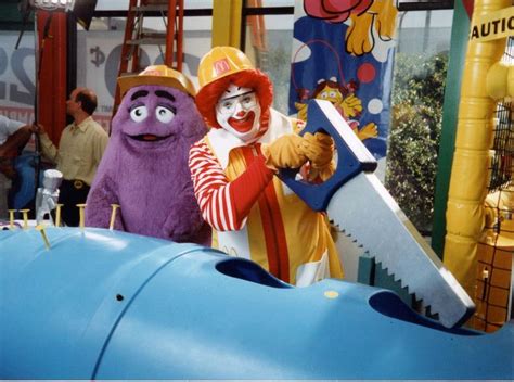 Our Pals Ronald Mcdonald And Grimace Build A Mcdonalds Playplace In