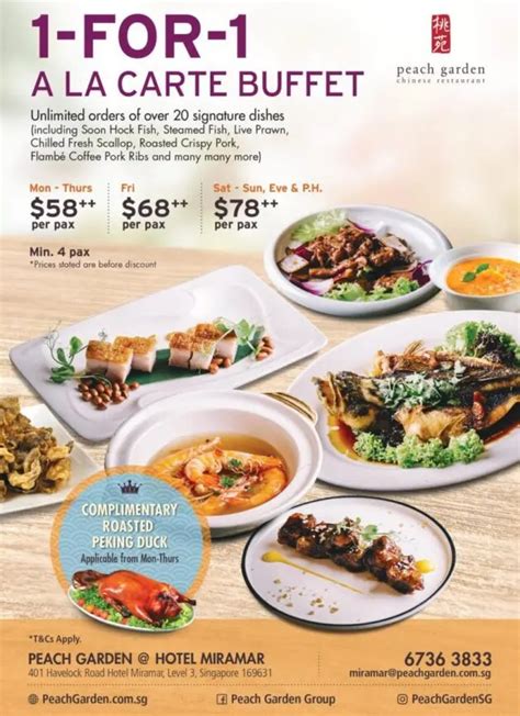 Mar Onward Peach Garden For Ala Carte Buffet Promotion Sg