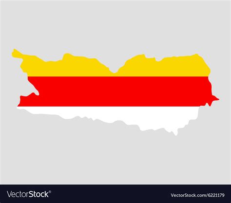 Map and flag of carinthia Royalty Free Vector Image