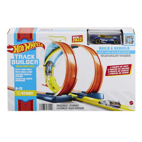 Hot Wheels Track Builder Unlimited Coffret Double Looping Mattel