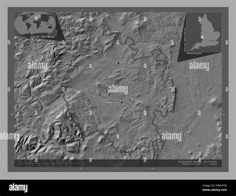 Herefordshire, unitary authority of England - Great Britain. Bilevel