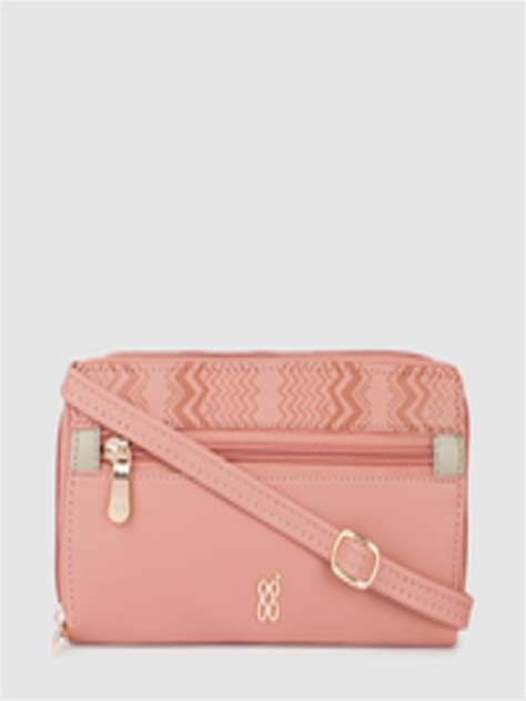 Buy Baggit Women Nude Pink Aztec Striped Zip Around Wallet Wallets For Women Myntra