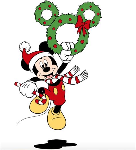 Mickey Mouse and his mouse shaped Christmas wreath | Mickey mouse christmas, Disney characters ...