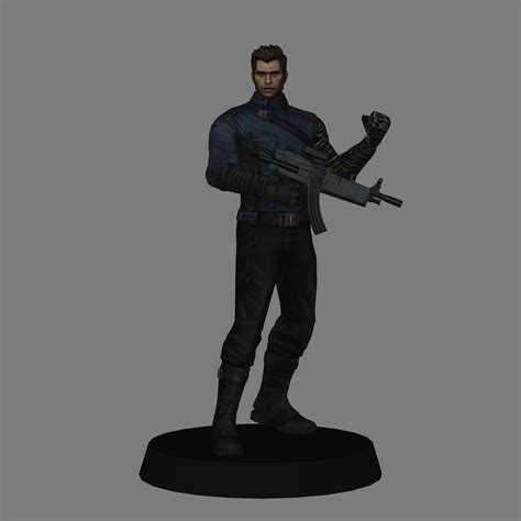 Stl File Bucky Barnes Falcon And The Wintersoldier Low Poly 3d Print