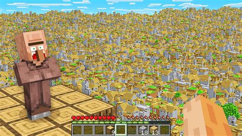 I Look This ENDLESS OP VILLAGE In My Minecraft World Secret