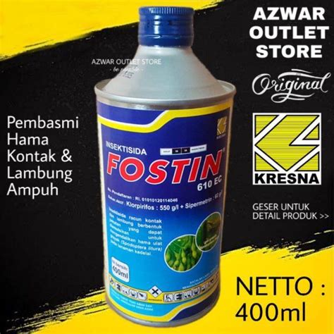 Fostin Ec Ml By Kresna Postin Klorpirifos Sipermetrin Racun