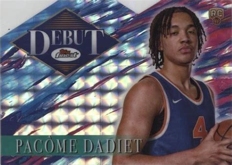 topps finest debut pacome dadiet   geometric refractor